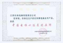 中國電梯十佳名優(yōu)品牌